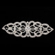 Sew-On Diamante Motif - 160mm x 55mm - Silver